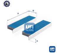Cabin filter with antibacterial action 34.172.00 UFI for PEUGEOT CITROËN DS OPEL