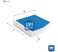 Filter, cabin air UFI 34.236.00 for MERCEDES-BENZ A-CLASS (W176) 2 2013-2018