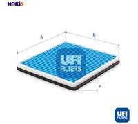 Cabin filter with antibacterial action 34.253.00 UFI for CHEVROLET SPARK