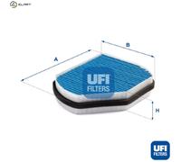 UFI Cabin Pollen Air Filter With Antibacterial Action For Chrysler Mercedes-Benz