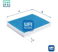 Cabin filter with antibacterial action 34.275.00 UFI for DODGE FIAT CHRYSLER
