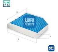 UFI Cabin Pollen Air Filter Antibacterial Action Fits Mercedes-Benz 34.390.00
