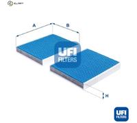 Cabin filter with antibacterial action 34.394.00 UFI for MERCEDES-BENZ S-CLASS