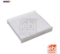 febi bilstein Cabin Filter, 1 unit (Pollen, Paper or Polyester, 48500, for Renault Clio IV, Dacia Sandero II, Nissan Micra V et al.)