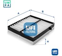UFI Cabin Air Filter Particulate 40mm Height For Mercedes-Benz M-Class 53.100.00