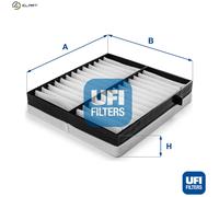 UFI Cabin Air Filter Particulate 40mm Height For Mercedes-Benz M-Class 53.100.00