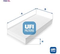 UFi Cabin Air Filter Particulate 53.136.00 – Fits FIAT, PEUGEOT, CITROËN, TOYOTA