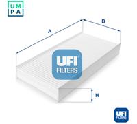 UFi Cabin Air Filter Particulate 53.136.00 – Fits FIAT, PEUGEOT, CITROËN, TOYOTA