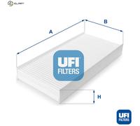 UFi Cabin Air Filter Particulate 53.136.00 – Fits FIAT, PEUGEOT, CITROËN, TOYOTA