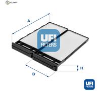 UFI 53.258.00 Pollen filter