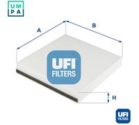 UFI Cabin Pollen Air Filter Particulate 30mm Height Fits Infiniti Nissan Subaru