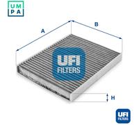 UFI Filters, Cabin Air Filter 54.103.00, Replacement Cabin Air Filter, Suitable for Cars, Applicable to Various Models of Chrysler, Fiat and Lancia