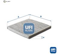 Cabin filter Activated Carbon Filter 54.117.00 UFI for TOYOTA SUBARU