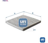 Cabin filter Activated Carbon Filter 54.117.00 UFI for TOYOTA SUBARU