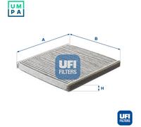 Cabin filter Activated Carbon Filter 54.117.00 UFI for TOYOTA SUBARU