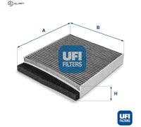 UFI Cabin Pollen Air Filter Activated Carbon 42mm Height Fits Volvo 54.126.00