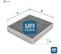UFI Activated Carbon Cabin Air Filter 54.158.00, Replacement Part for Air Conditioner, High Efficiency, Quick Replacement, Ideal for Particle Filtering