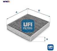 UFI Activated Carbon Cabin Air Filter 54.158.00, Replacement Part for Air Conditioner, High Efficiency, Quick Replacement, Ideal for Particle Filtering