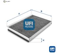 Cabin filter Activated Carbon Filter 54.161.00 UFI for MERCEDES-BENZ VW
