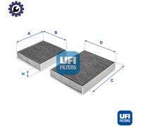 FILTER CABIN AIR 54.164.00 FOR PEUGEOT 207/207+ CITROEN KFV /KFT8HR /8HZ 1.4L