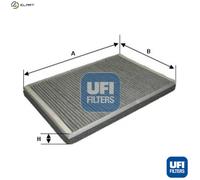 UFI Cabin Air Filter Activated Carbon 33mm Height Fits Renault Espace 54.174.00