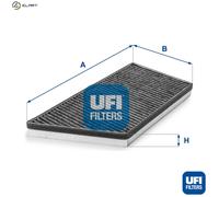 UFI Cabin Pollen Air Filter Activated Carbon Fits Peugeot 206 206 Van 206+