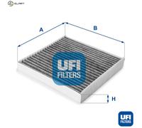 UFI Filters, Cabin Air Filter 54.223.00, Suitable for Cars, Applicable to Various Models of Ford