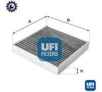 UFI Filters, Cabin Air Filter 54.223.00, Suitable for Cars, Applicable to Various Models of Ford