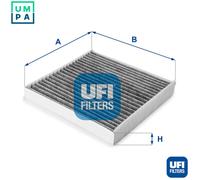 UFI Filters, Cabin Air Filter 54.223.00, Suitable for Cars, Applicable to Various Models of Ford