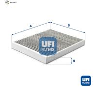 UFi Cabin Air Filter 54.230.00 Activated Carbon for Chevrolet Zafira 2.0L 4cyl