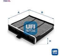 UFI Filters, Cabin Air Filter 54.237.00, Suitable for Cars, Applicable to Various Models of Renault