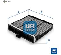 UFI Filters, Cabin Air Filter 54.237.00, Suitable for Cars, Applicable to Various Models of Renault