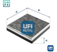 UFI Filters, Cabin Air Filter 54.247.00, Suitable for Cars, Applicable to Various Models of Mercedes Benz