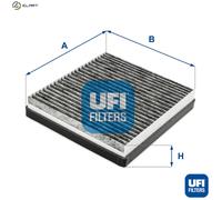 UFI Filters, Cabin Air Filter 54.247.00, Suitable for Cars, Applicable to Various Models of Mercedes Benz