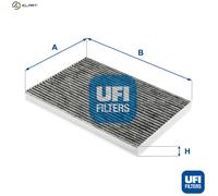 Cabin filter Activated Carbon Filter 54.268.00 UFI for NISSAN X-TRAIL II