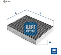 UFI Cabin Air Filter Activated Carbon 35mm Height For Porsche Panamera 54.284.00