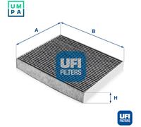 UFI Cabin Air Filter Activated Carbon 35mm Height For Porsche Panamera 54.284.00