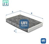 UFI Cabin Pollen Air Filter Activated Carbon For Citroen Opel Vauxhall 54.319.00