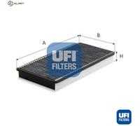 UFI Cabin Air Filter Insert 34mm Height For Porsche 911 Boxster Cayman 54.389.00