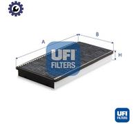 UFI Cabin Air Filter Insert 34mm Height For Porsche 911 Boxster Cayman 54.389.00