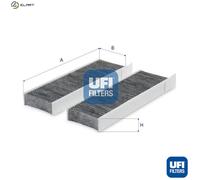 UFi Cabin Air Filter 54.469.00 – Pollen Filter for DS, Peugeot, Citroën C4/X/III, Opel Corsa