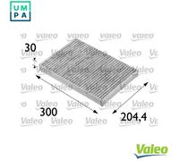 Valeo Cabin Pollen Filter 698683 – Activated Carbon – Fits Audi A4/S4 B6/B7, A6 C5
