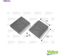 Cabin filter Activated Carbon Filter 698747 VALEO for ALFA ROMEO 156 GT 147 145