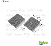 Cabin filter Activated Carbon Filter 698747 VALEO for ALFA ROMEO 156 GT 147 145