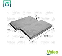 VALEO 698863 Filter, interior air for ALPINA,BMW
