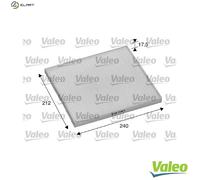 Fits VALEO 698895 Filter, interior air