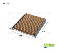 FILTER INTERIOR AIR FOR VOLVO FORD S40 II 544 B 4204 S3 D 5244 T13 V50 545 VALEO