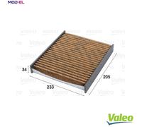 FILTER INTERIOR AIR FOR VOLVO FORD S40 II 544 B 4204 S3 D 5244 T13 V50 545 VALEO