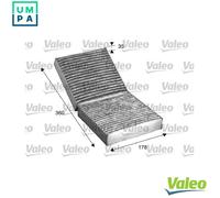 Valeo Pollen Cabin Air Filter 715508 - Activated Carbon - for Mercedes-Benz SLK (M271.944/954)