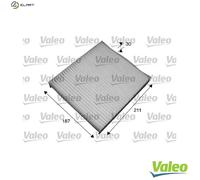 Valeo Cabin Air Filter ESSENTIAL 715551 Particle (Pollen) Filter Protection against pollen, dust and bacteria